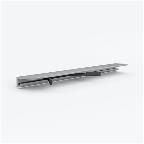 Микроплинтус LACONISTIQ Micro 11 mini Серебристый анодированный (11х5х2000мм) 5 зажимов в комплекте 11-13-200 - фото 107953