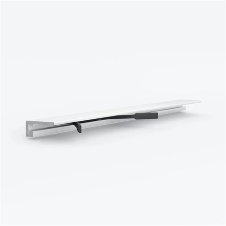 Микроплинтус LACONISTIQ Micro 11 mini RAL9016 Белый матовый (11х5х2000мм) 5 зажимов в комплекте 11-22-200 - фото 107957