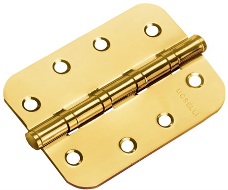 Петля MORELLI стальная универсальная скругленная MS-C 100X70X2.5-4BB SG Цвет - Матовое золото MS-C 100X70X2.5-4BB SG - фото 112360