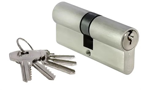 Ключевые цилиндры, 3 ключа 70C SN Длина 70 мм. Цвет - никель 70C SN - фото 112647