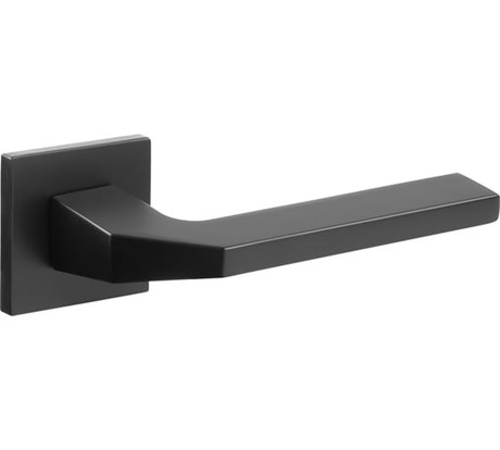 Дверная ручка ADDEN BAU фалевая, на квадратной накладке HOME Q532 BLACK матовый черный Q532 BLACK - фото 113922