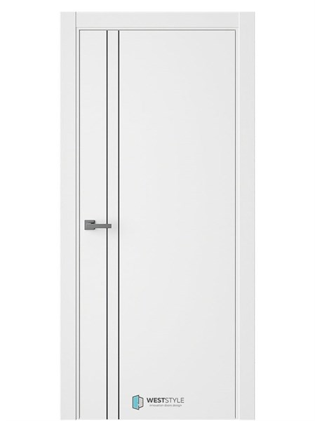 Полотно глухое Лайнинг 2 600х2000 ABS кромка чёрная Emlayer белый 39824 - фото 113973