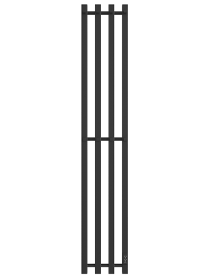 Полотенцесушитель ДВИН X-4 plaza neo 140/18 Электрический К диммер квадрат Чёрный матовый 4657801241789 4657801241789