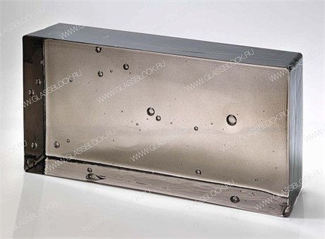 Стеклянный кирпич BUBBLE SMOKE (240х117х53) ARTIKO_SMOKE_FIZZ