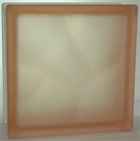 Стеклоблок стандартный окрашенный в массе матовый Волна розовый (190х190х80) volncol_mat6