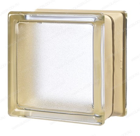 Стеклоблок mini Гладкий Бежевый Classic Vanilla (146х146х80) Classic_Vanilla