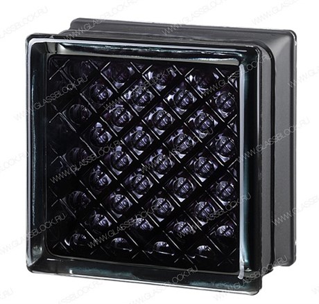 Стеклоблок mini Черный MGs DAREDEVIL BLACK 100% (146х146х80) MGs_DAREDEVIL_BLACK_100%