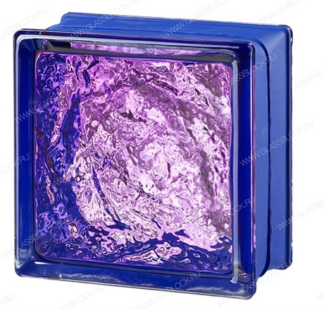 Стеклоблок mini Гладкий Аметист MGs SOPHISTICATED RUBY (146х146х80) MGs_SOPHISTICATED_RUBY