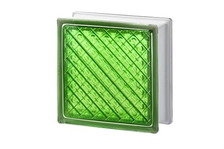 Стеклоблок Империал ДМ изумруд (197х197х80) DM_197197_10