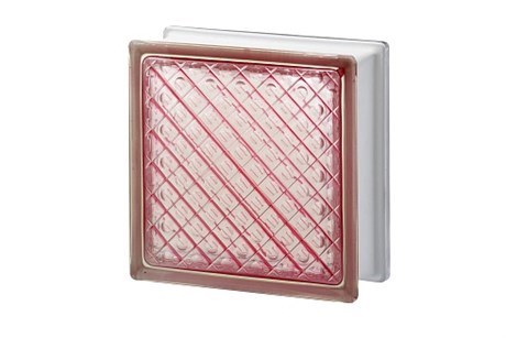 Стеклоблок Империал ДМ розовый (197х197х80) DM_197197_16