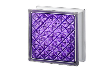 Стеклоблок Империал АКТИС аметист (197х197х80) AKT_197197_16