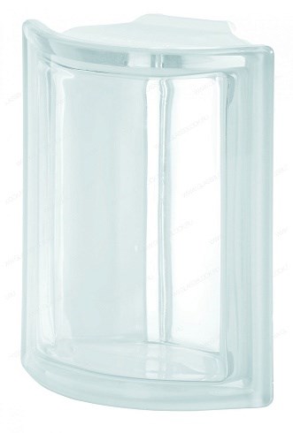 Стеклоблок угловой бесцветный Гладкий Neutro ANGOLARE T (190х152х80) Neutro_ANGOLARE_T