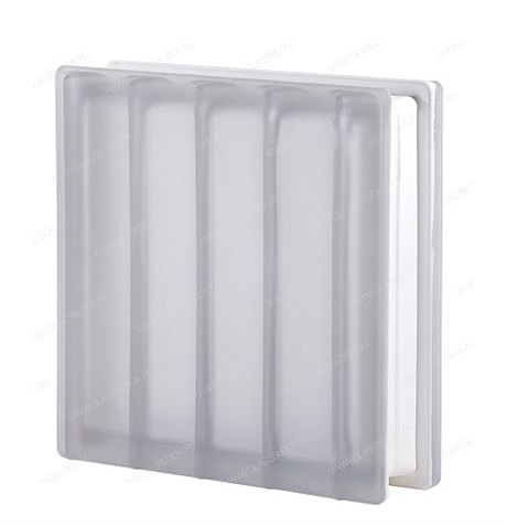 Стеклоблок нестандартный бесцветный матовый Гинза Dorico Sat (190х190х80) Dorico_Sat