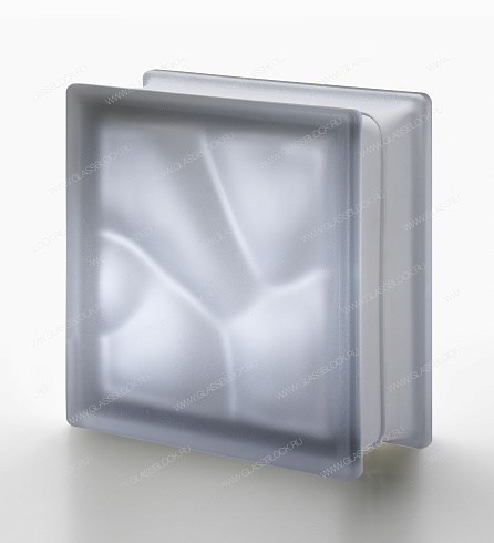 Стеклоблок стандартный окрашенный в массе матовый Волна Nordica Q19 O SAT (190х190х80) Nordica_Q19_O_SAT