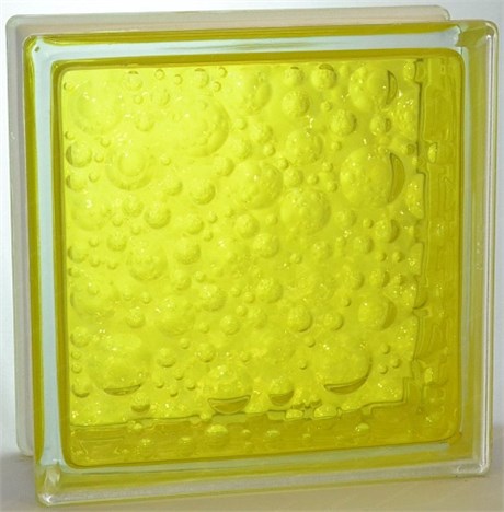 Стеклоблок стандартный окрашенный внутри Савона жёлтый (190х190х80) savona_vn_3