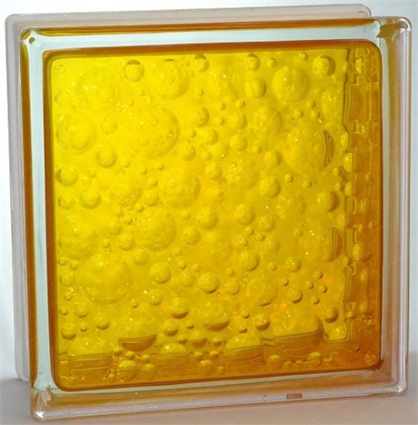 Стеклоблок стандартный окрашенный внутри Савона медовый (190х190х80) savona_vn_10