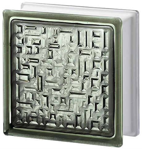 Стеклоблок стандартный окрашенный внутри Майя черный (190х190х80) maia_vn_1