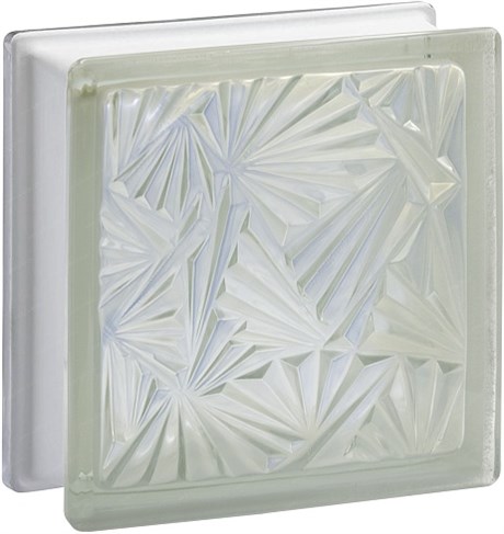 Стеклоблок стандартный окрашенный внутри Мороз жемчуг (190х190х80) moroz_vn_13