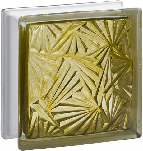 Стеклоблок стандартный окрашенный внутри Мороз бронза (190х190х80) moroz_vn_15