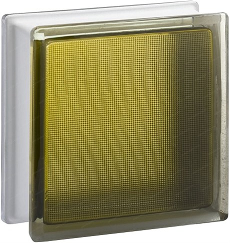 Стеклоблок стандартный окрашенный внутри Самба бронза (190х190х80) samba_vn_14