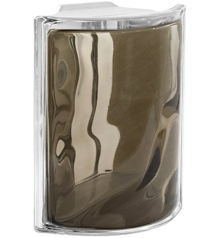 Стеклоблок угловой окрашенный внутри Волна опал (190х190х80) 1_190190ugl_Wave_7