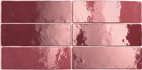 Плитка керамическая настенная 24467 ARTISAN Burgundy 6,5х20 см ( коробка 38 шт.) Equipe 24467