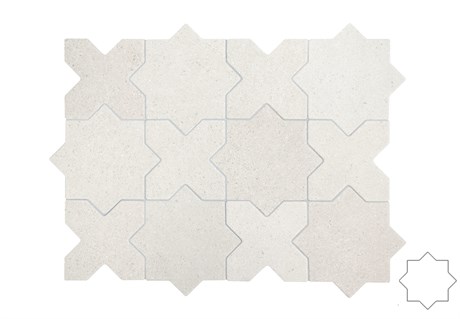 Гранит керамический 32724 ELDA STAR WHITE 16,8x16,8 см Equipe 32724