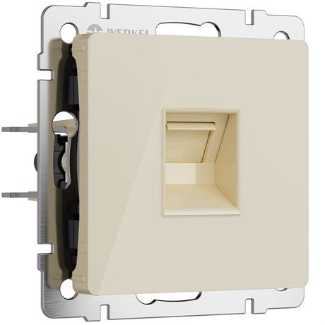 Розетка Ethernet RJ-45 (айвори акрил) W1181043 - фото 42397