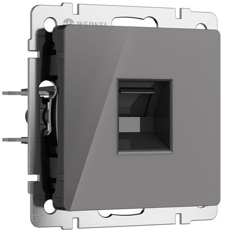 Розетка Ethernet RJ-45 (графит акрил) W1181044 - фото 42424
