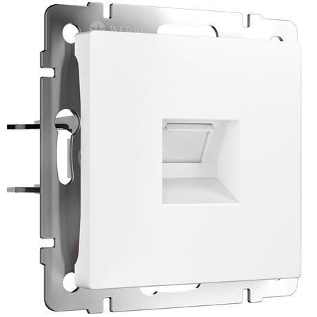 Розетка Ethernet RJ-45 (белый матовый) W1181061 - фото 42450