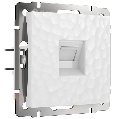 Розетка Ethernet RJ-45 (Hammer белый) W1281001 - фото 42587