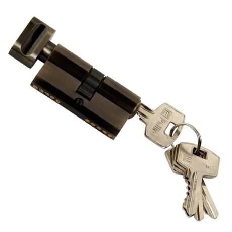 Р 60СК АВ Ключевой цилиндр, ключ-барашек, Бронза античная - фото 61324