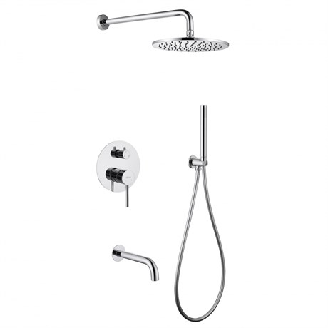 Душевая система ABBER Wasser Kreis AF8117 скрытого монтажа с изливом, хром AF8117 - фото 78533
