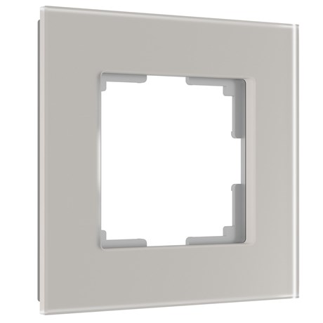 Рамка из стекла на 1 пост Senso дымчатый soft-touch W0013117 - фото 86546