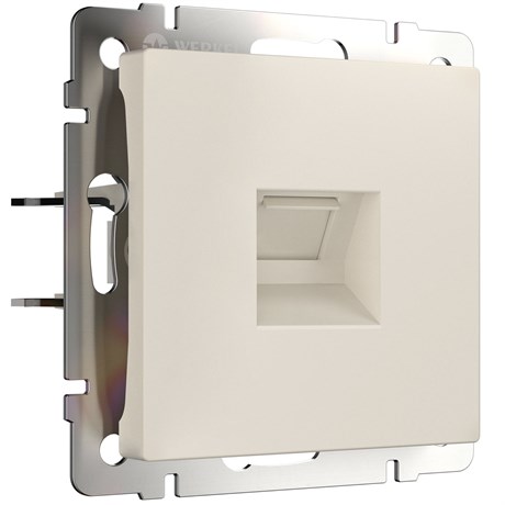 Розетка Ethernet RJ-45 (айвори матовый) W1181062 - фото 87473