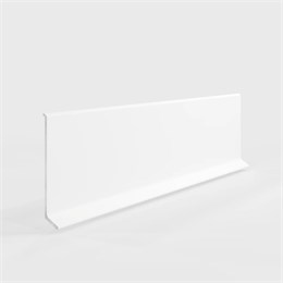 Плинтус алюминиевый LACONISTIQ Adhesive 60мм Белый матовый RAL9016. (60*10*2500мм) 60-22-250