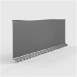 Плинтус алюминиевый LACONISTIQ Adhesive 80мм Серебристый анод. (80*10*2500мм) 63-13-250