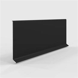 Плинтус алюминиевый LACONISTIQ Adhesive 80мм Черный матовый RAL9005. (80*10*2500мм) 63-21-250
