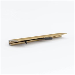 Микроплинтус LACONISTIQ micro 19 ARM Светлый Шампань анодированный (19х5,5х2450мм) 7 зажимов в комплекте 19-17-245