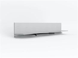 Микроплинтус LACONISTIQ Micro-L угловой Серебристый анодированный (25,8х16,2х5х2450мм) 7 зажимов в комплекте 17-13-245