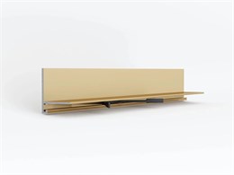 Микроплинтус LACONISTIQ Micro-L угловой Gold Edition анодированный (25,8х16,2х5х2450мм) 7 зажимов в комплекте 17-14/1-245