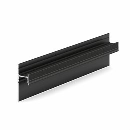 Теневой плинтус LACONISTIQ LIGHT 41, под подсветку , Чёрный анодированный. (41,3х15х3000мм) зазор 20мм. 33-11-300-2