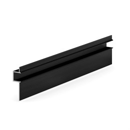 Теневая рейка LACONISTIQ CLASSIC Чёрная матовая RAL9005 (8,8х10,7х3000мм) вставка FLEX в комплекте 21-21-300