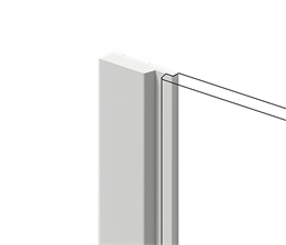 Финишный молдинг LF124A NP 42мм х 12мм х2700мм LF124A NP