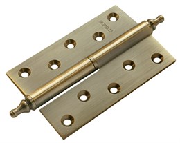 Петля MORELLI латунная разъёмная с короной MB 120X80X3.5 AB L C левая Цвет - Античная бронза MB 120X80X3.5 AB L C