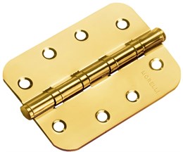 Петля MORELLI стальная универсальная скругленная MS-C 100X70X2.5-4BB SG Цвет - Матовое золото MS-C 100X70X2.5-4BB SG