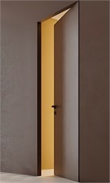 Комплект двери скрытого монтажа Invisible 4, 42 мм (открывание от себя),профиль черный, Ал. кромка с четвертью с 3-х сторон,L/800/2450 O/Invisible4/SR/42/Revers черн/L/800/2450