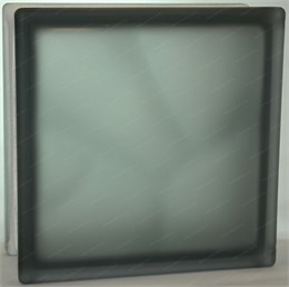 Стеклоблок стандартный окрашенный в массе матовый Волна графит (190х190х80) volncol_mat3