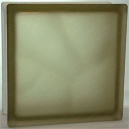 Стеклоблок стандартный окрашенный в массе матовый Волна бронза (190х190х80) volncol_mat5