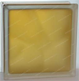 Стеклоблок стандартный окрашенный внутри матовый Волна коричневый (190х190х80) vnvolncol_mat3